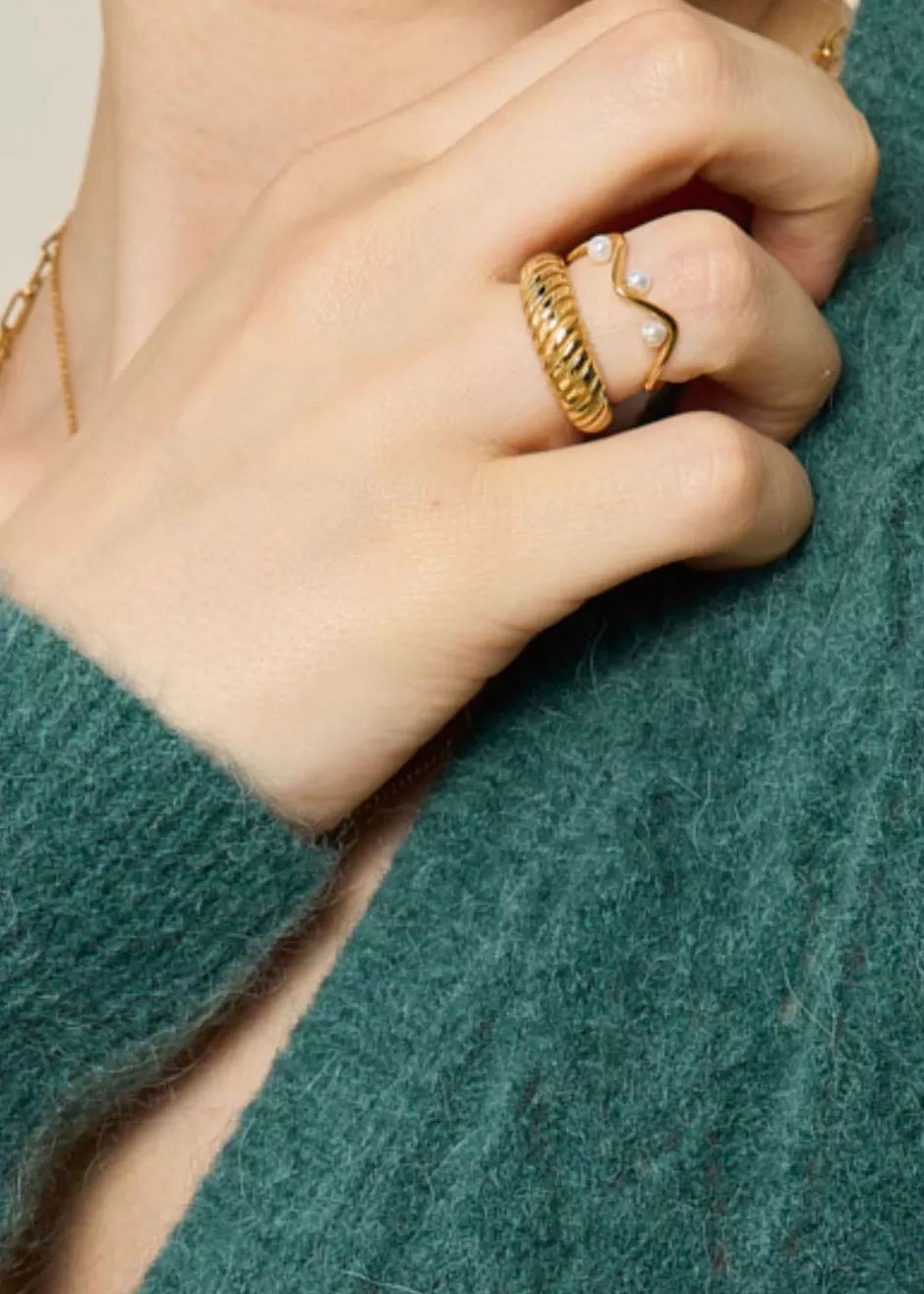 Hot BAGUE TORSADÉE DORÉE Bijoux