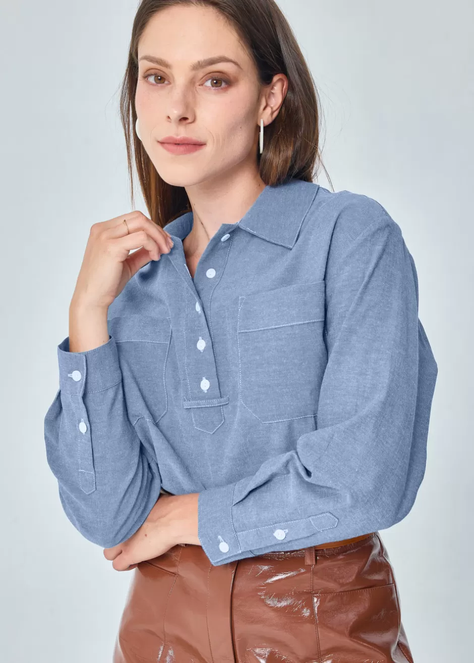 Best Sale BLOUSE COTON NASSIMA Chemises & Hauts