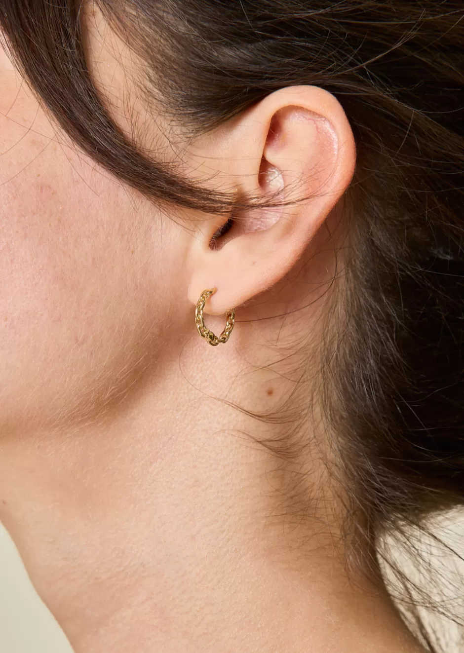 Outlet BOUCLES D'OREILLES PETITES CRÉOLES MAILLONS DORÉES Bijoux