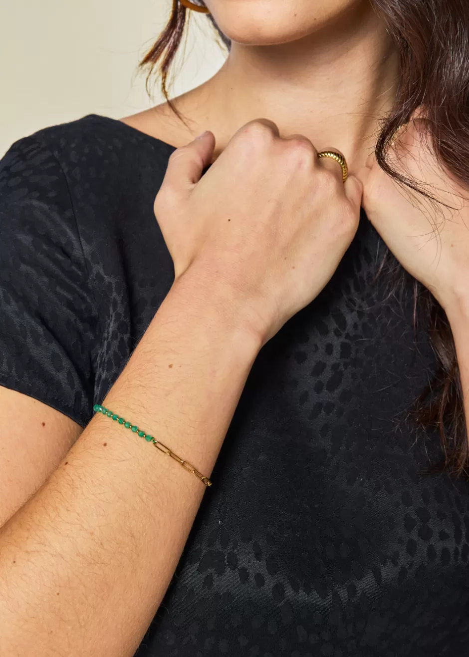 Best BRACELET CHAINE ET PERLES Bijoux