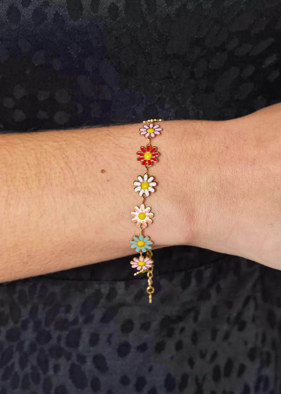 Best BRACELET FLEURS MULTICOLORE Bijoux