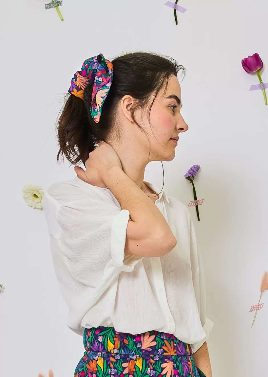 Best CARRE COTON CLARIE Cheveux & Foulards