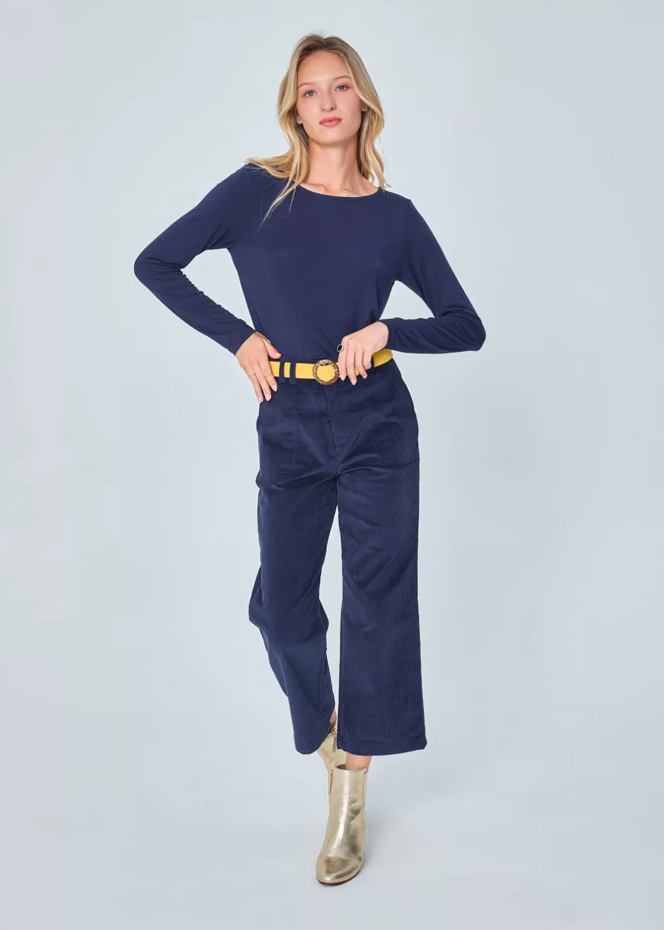 Clearance PANTALON EN VELOURS COTELE GESSY Pantalons & Jeans