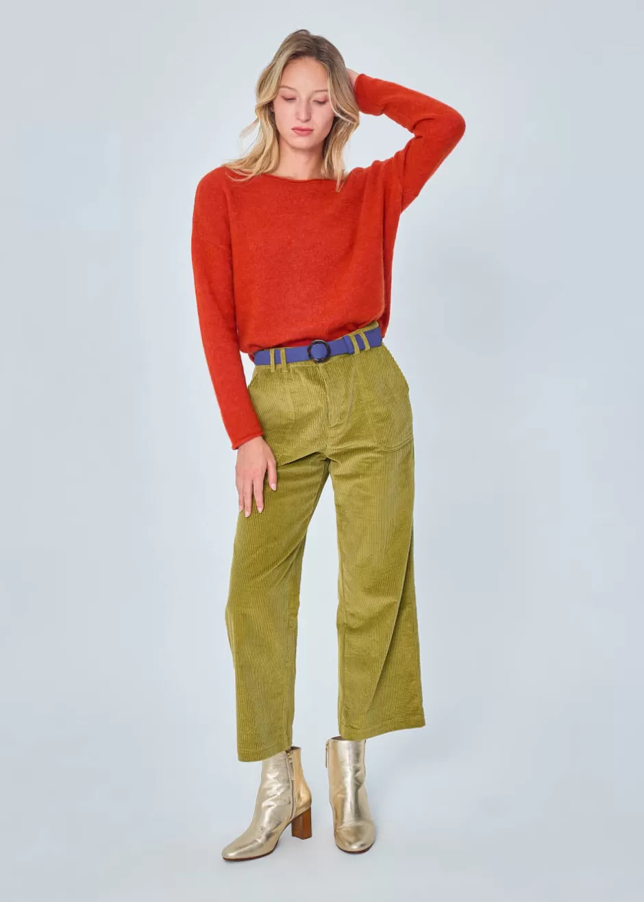 Hot PANTALON EN VELOURS COTELE GESSY Pantalons & Jeans