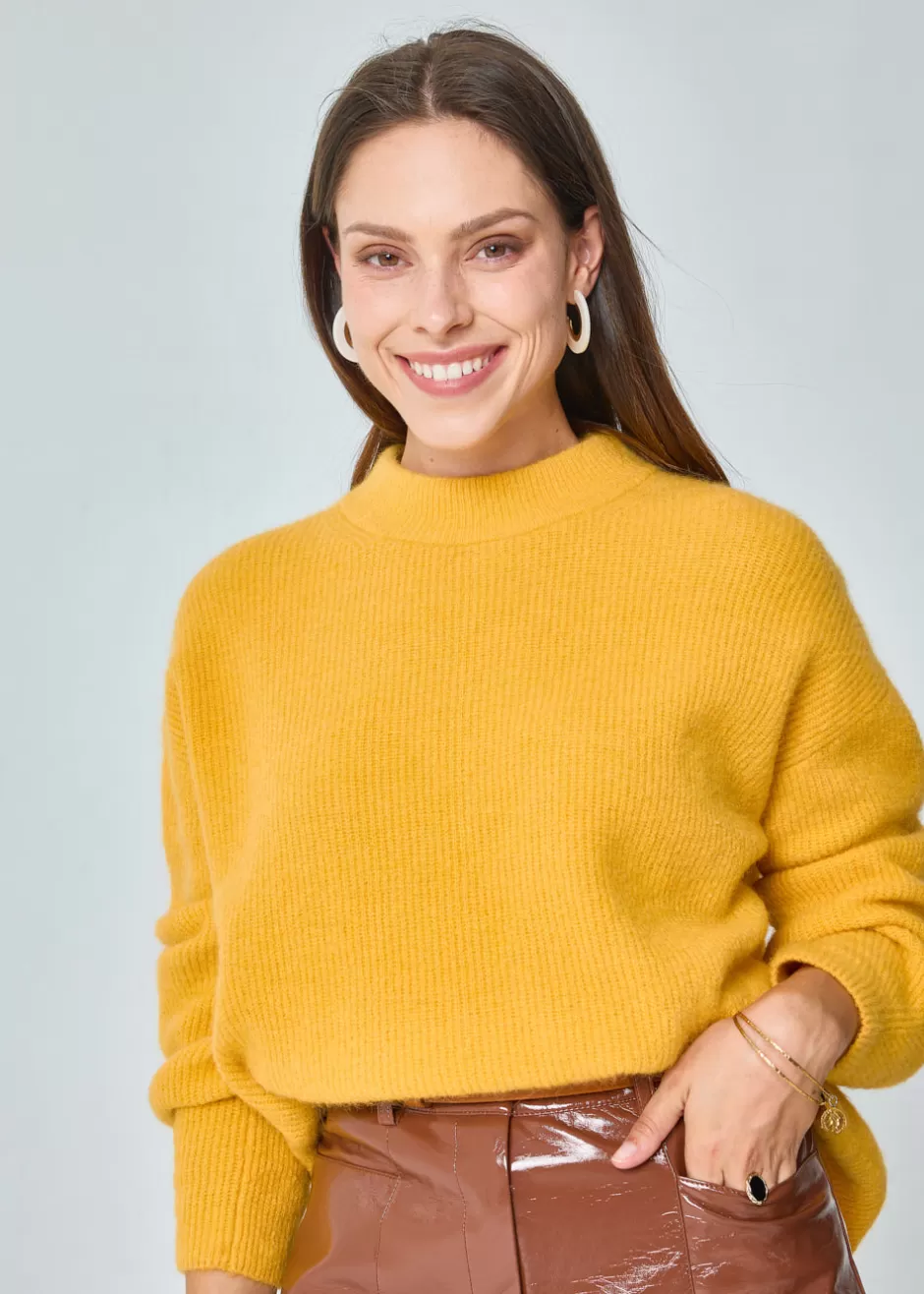Clearance PULL EXTRA DOUX MOHAIR PUMPKIN Pulls & Cardigans