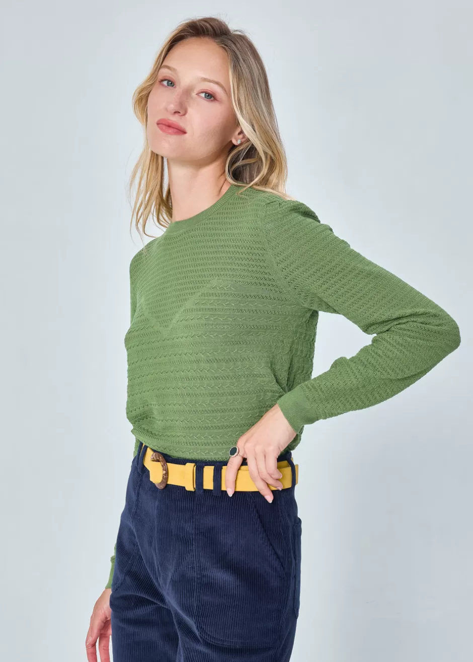 Clearance PULL MERINOS AJOURE DANAE Pulls & Cardigans
