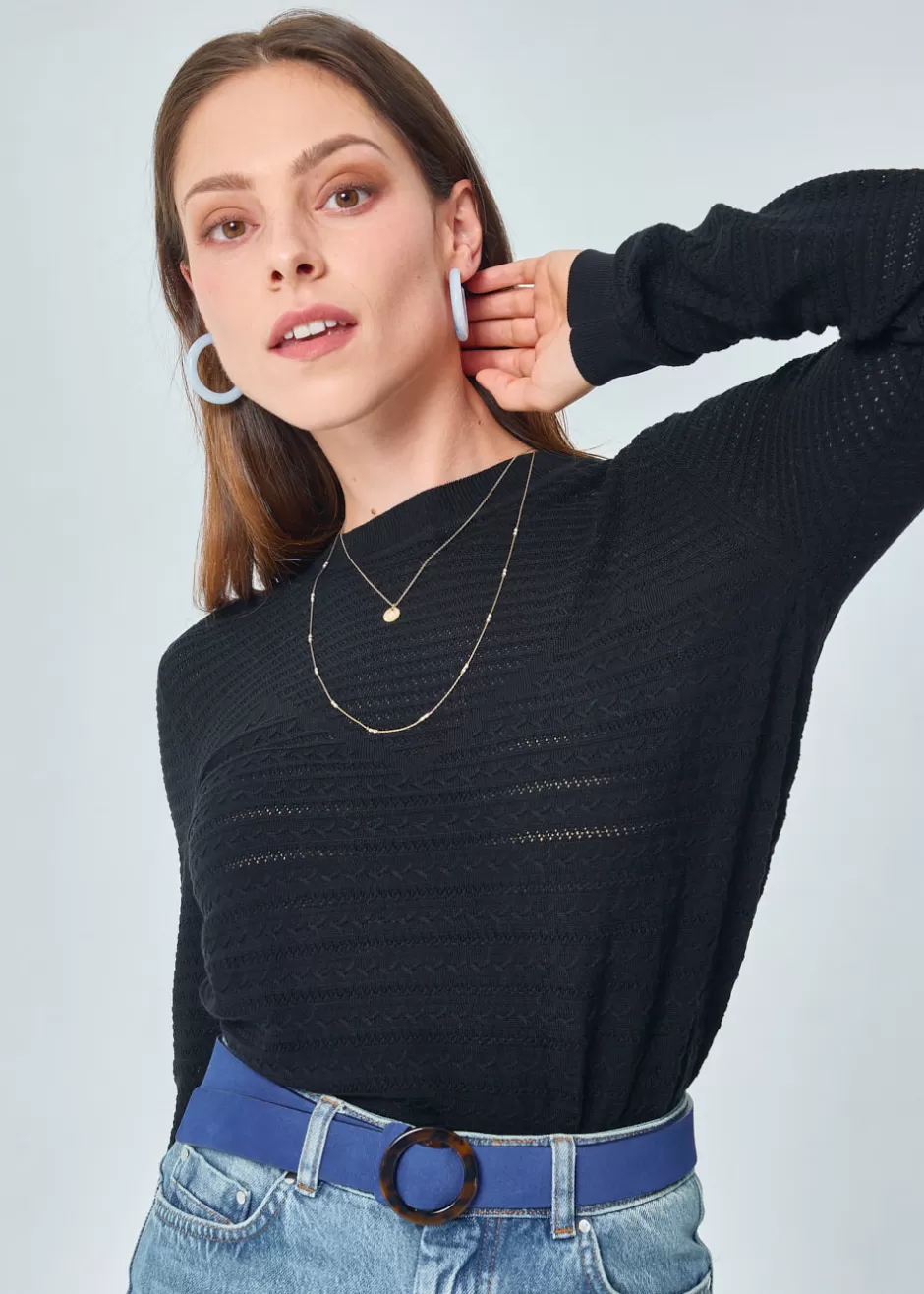 Shop PULL MERINOS AJOURE DANAE Pulls & Cardigans