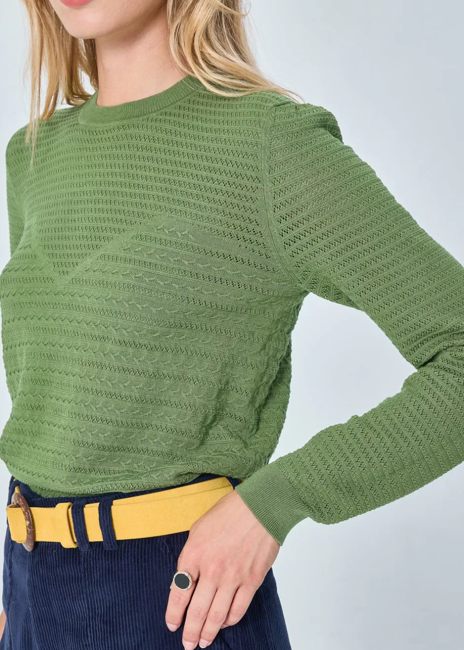 Clearance PULL MERINOS AJOURE DANAE Pulls & Cardigans