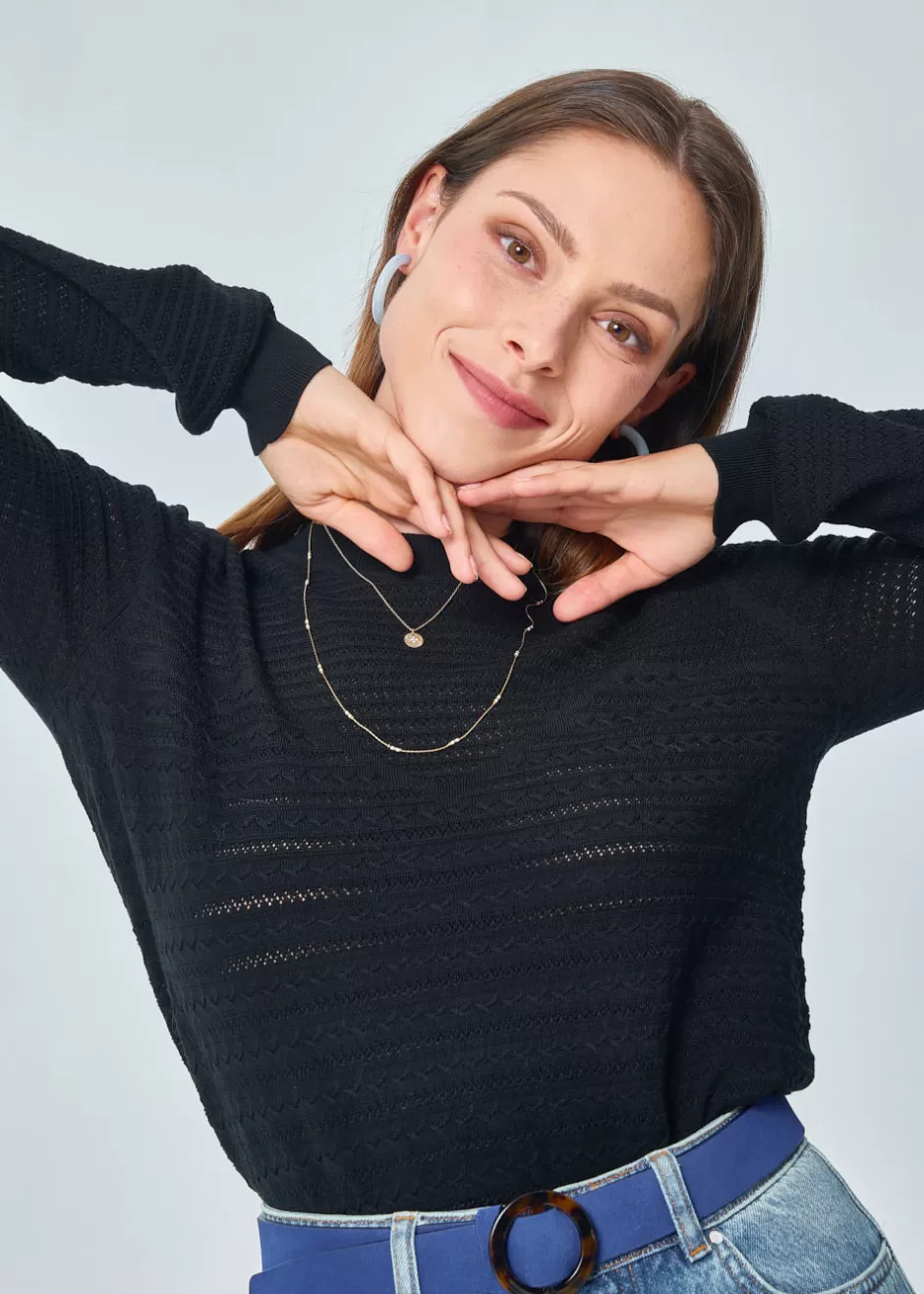 Shop PULL MERINOS AJOURE DANAE Pulls & Cardigans