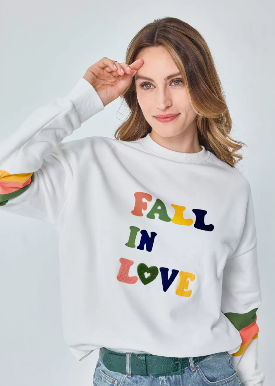 Fashion SWEAT FLOQUE HUGUETTE Pulls & Cardigans