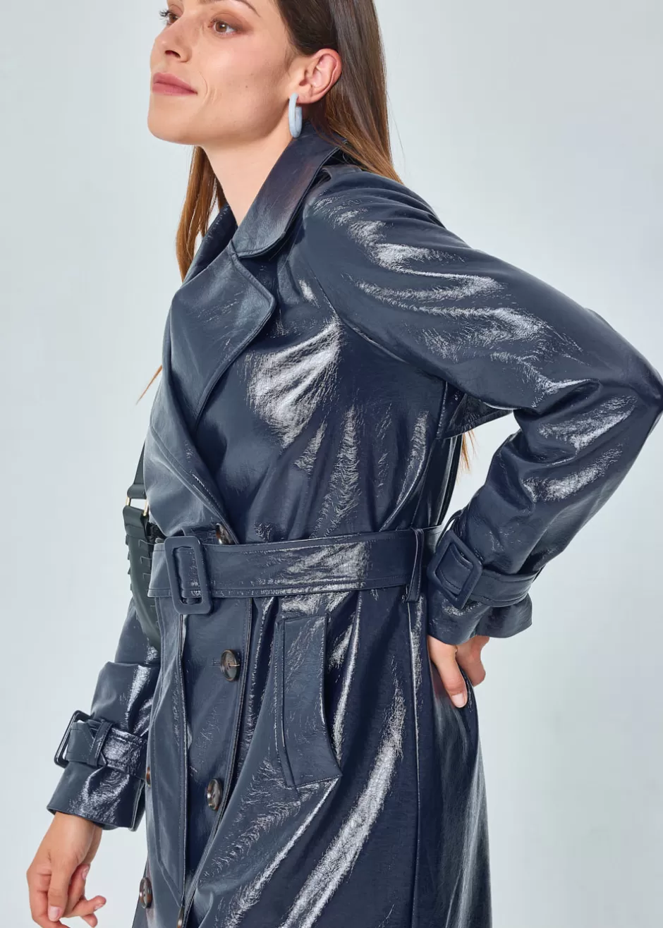 Fashion TRENCH VINYLE REMIETTE Vestes & Manteaux